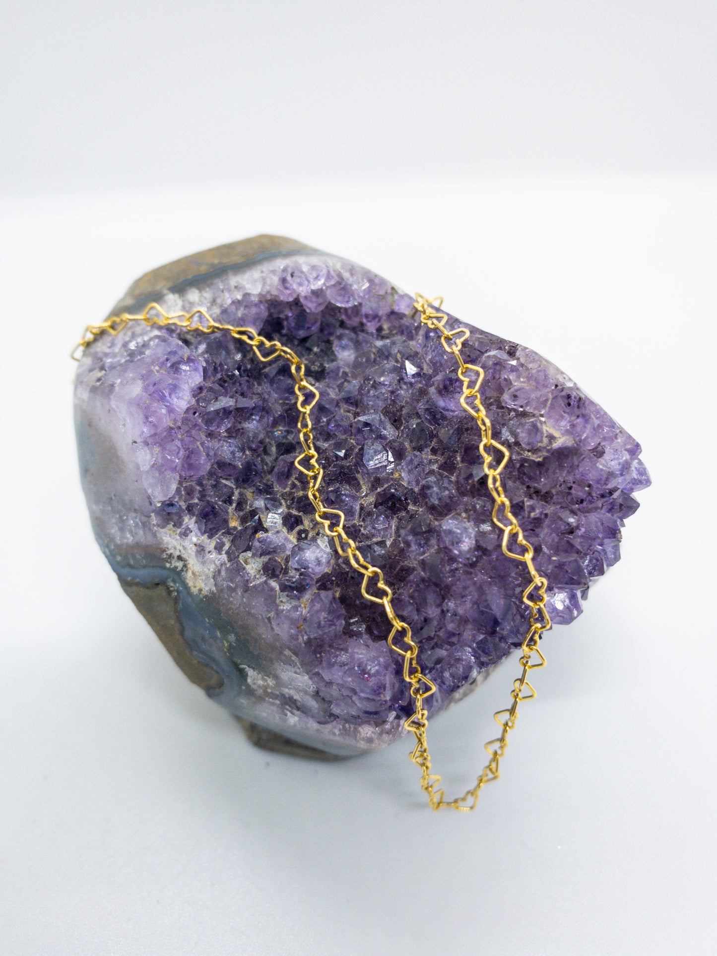 14 Karat Gold-Filled Heart Chain - Gold Heart Shaped Links - Love Necklace - Golden Heart Necklace - Gold Love Chain