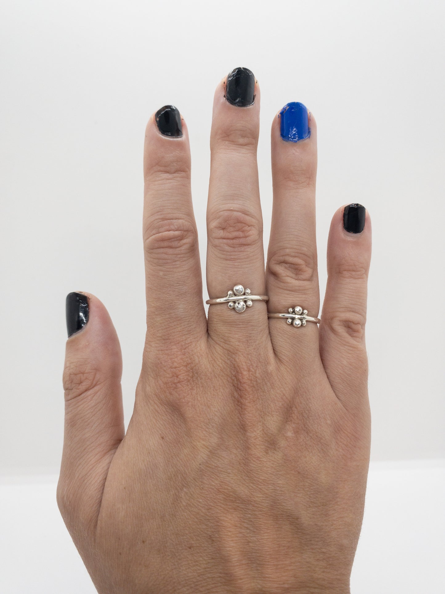 Sterling 6 Ball Ring - Silver Balls Ring - Everyday Sterling Silver Ring - Simple Silver Ring