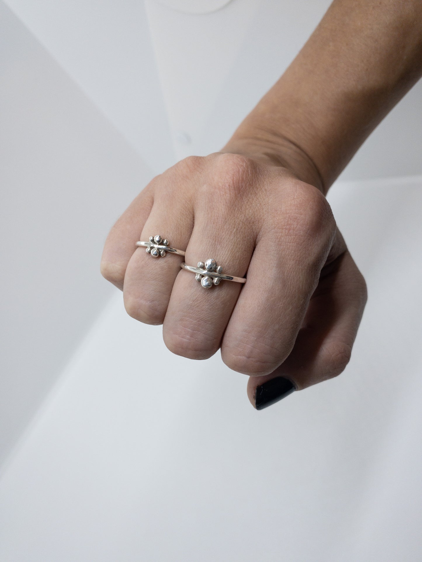 Sterling 6 Ball Ring - Silver Balls Ring - Everyday Sterling Silver Ring - Simple Silver Ring