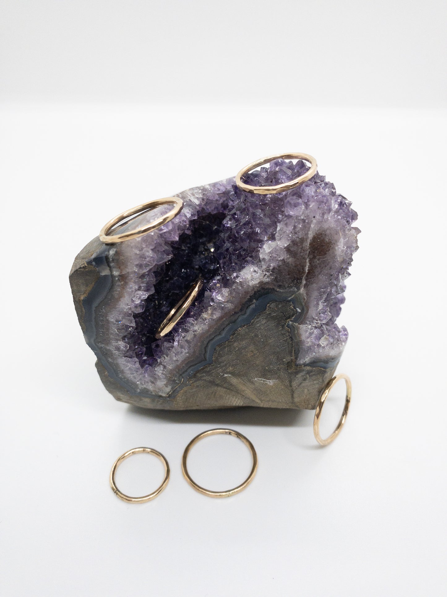 14 Karat Gold-Filled Hammered Ring, Stacking Gold Hammered Ring, Handmade Gold Ring, Simple Gold Midi Band