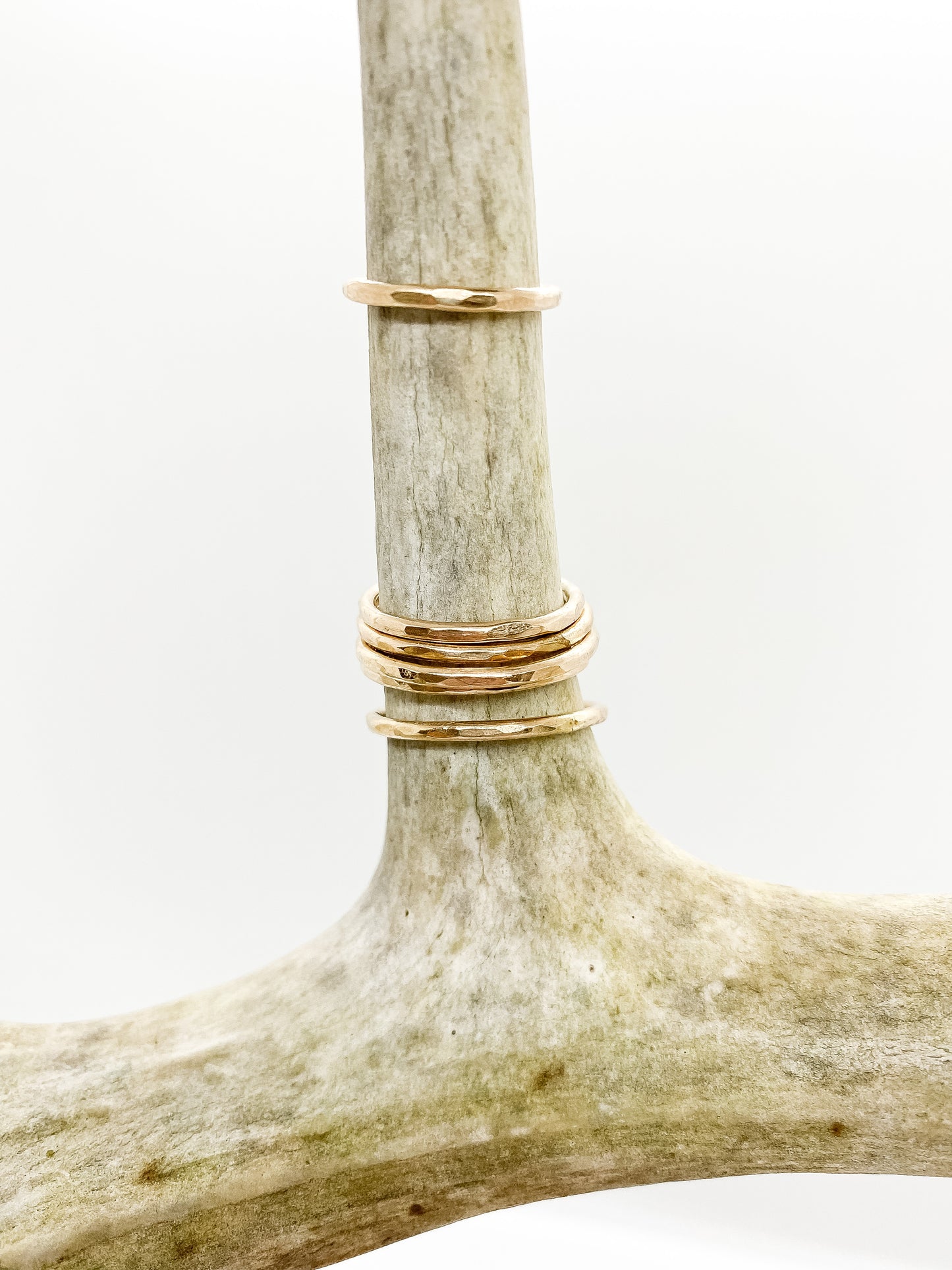 14 Karat Gold-Filled Hammered Ring, Stacking Gold Hammered Ring, Handmade Gold Ring, Simple Gold Midi Band