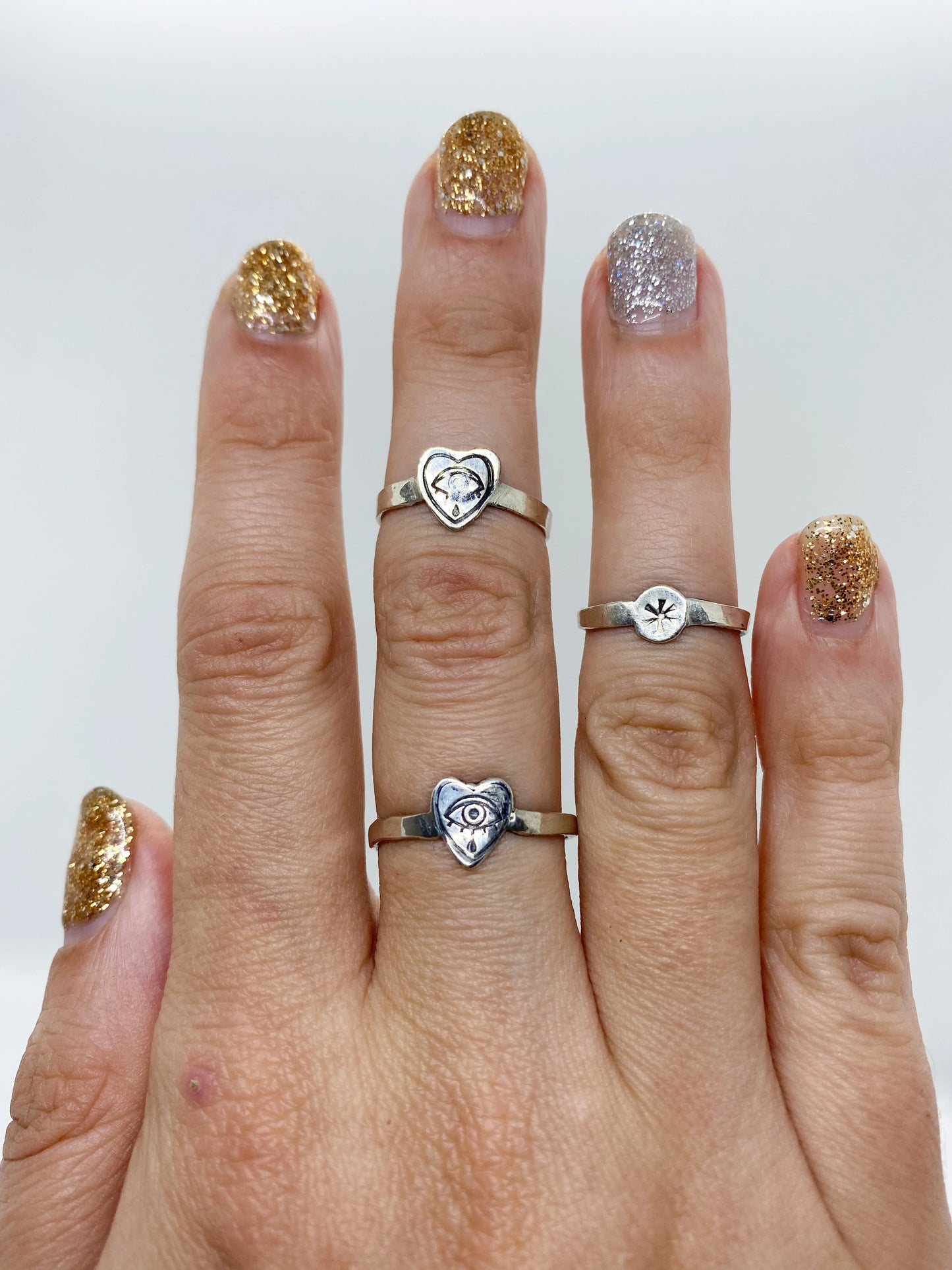 Silver Star Ring - Sterling Butthole Ring - Everyday Butthole Ring - Silver Asterisk Ring - Silver Midi Ring - Simple Everyday Sterling Ring