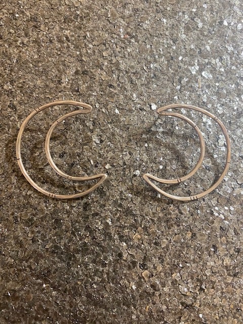 Large Sterling Moon Earrings - Silver Crescent Moon Earrings - 80's Moon Earrings - Witchy Moon Earrings - Crescent Moon Statement Earrings
