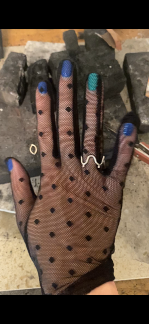 Sterling Tits and Clit Ring, Silver Breasts and Vulva Ring, Boobs and Clitoris Ring, Sterling Feminine Midi Ring