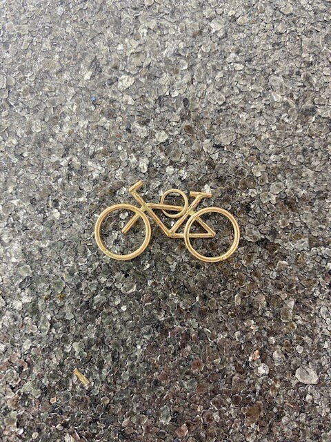 14 Karat Gold Filled Bicycle Pendant - Gold Bike Pendant - Mountain Bike Jewelry - Beach Cruiser Necklace - Traveler Necklace - Bike Gift