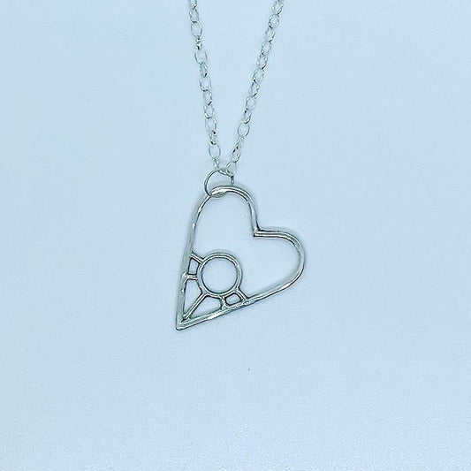 Sterling Ouija Board Planchette Necklace - Silver Planchette Jewelry - Oracle Necklace - Mystic Jewelry - Witchy Necklace - Seance Jewelry
