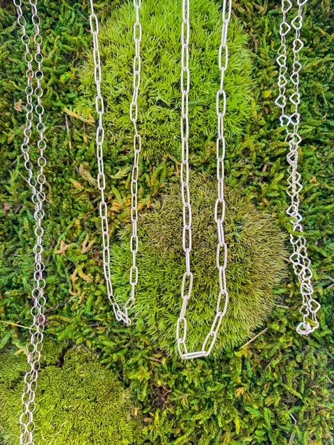 Sterling Small Paperclip Chain - Silver Paperclip Chain - Silver Everyday Chain - Silver Paperclip Necklace - Paperclip Link Chains
