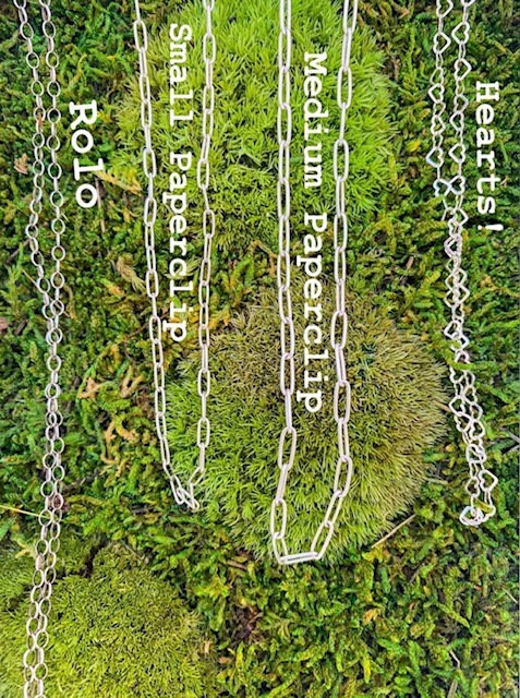Sterling Small Paperclip Chain - Silver Paperclip Chain - Silver Everyday Chain - Silver Paperclip Necklace - Paperclip Link Chains