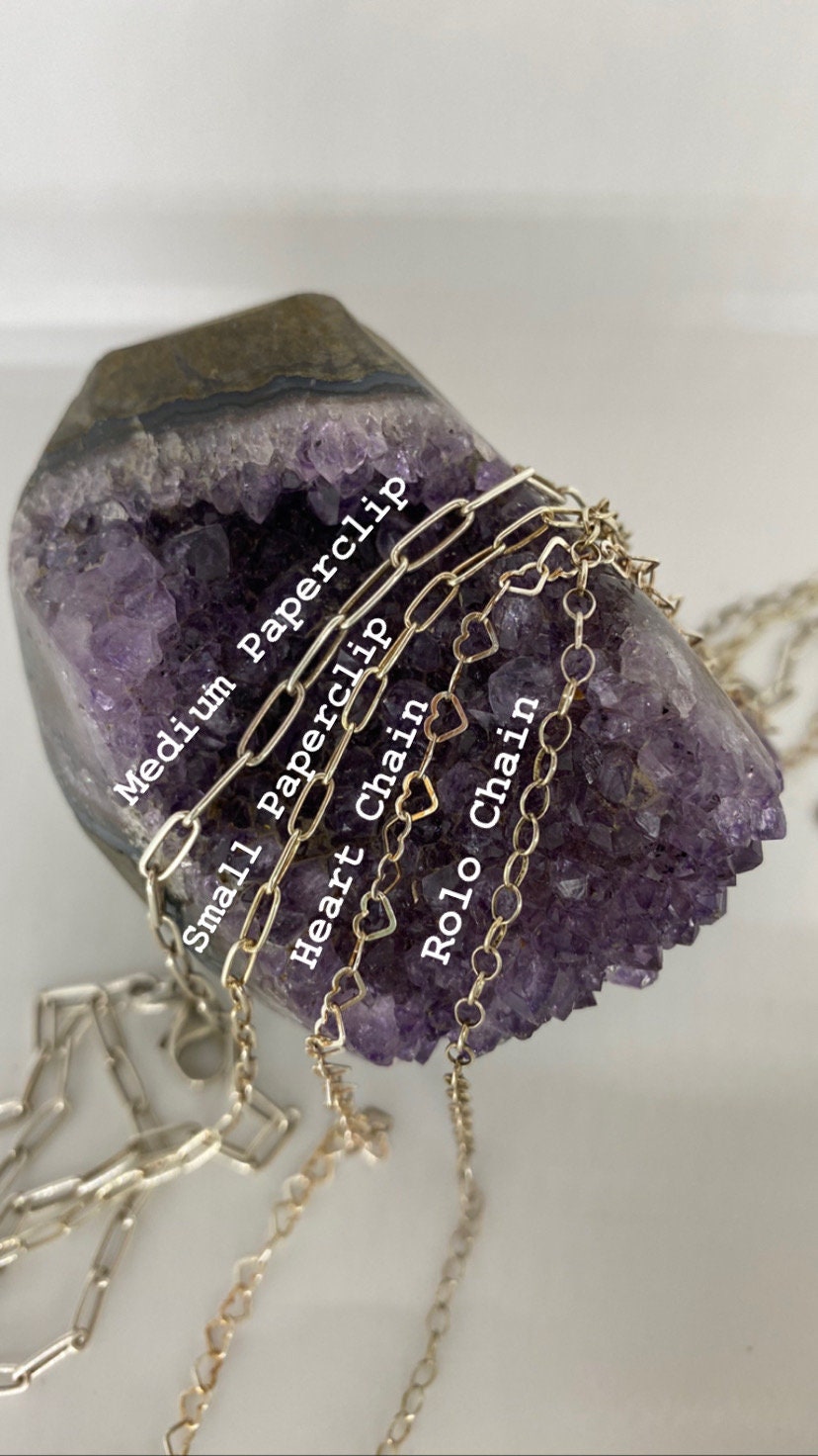 Large Amethyst Sterling Moon Pendant - Amethyst Moon Necklace - Sterling Amethyst Moon Necklace - Moon Phases Necklace - Amethyst Necklace